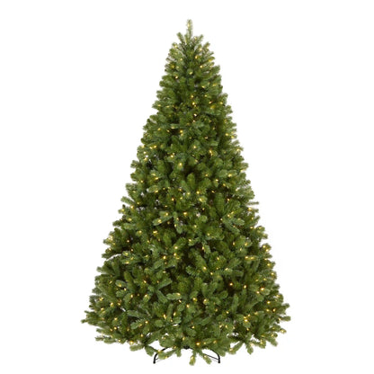 7.5 ft. Pre-Lit Downswept Douglas Fir Hinged Tree with 750 Dual Color LED Lights, Plug-In