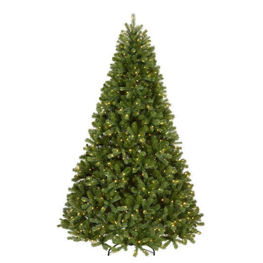 9 ft. Pre-Lit Downswept Douglas Fir Hinged Tree with Dual Color LED Lights, Plug-In