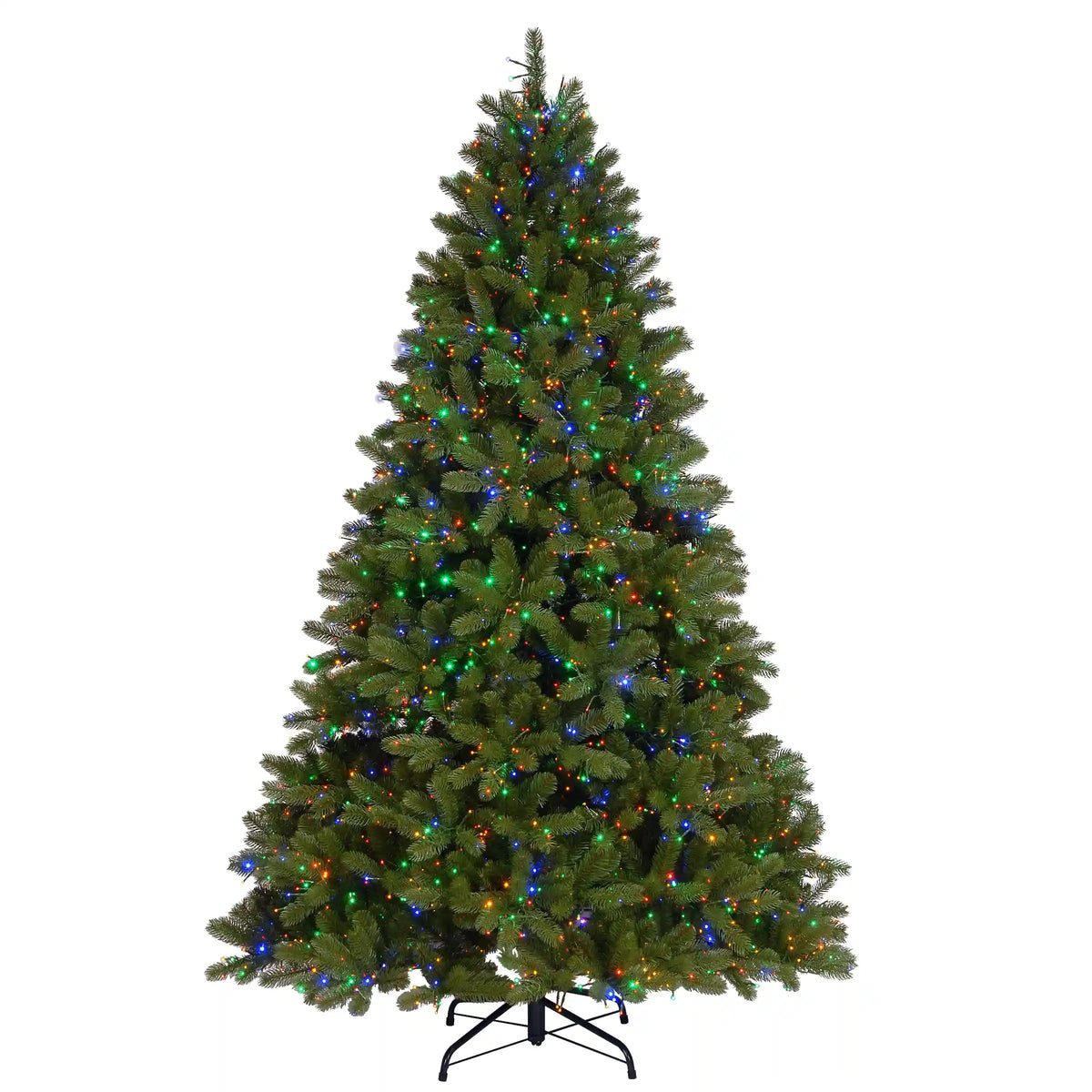 7.5 ft. Pre-Lit Downswept Douglas Fir Tree with Dual Color LED Cosmic Lights, Plug-In