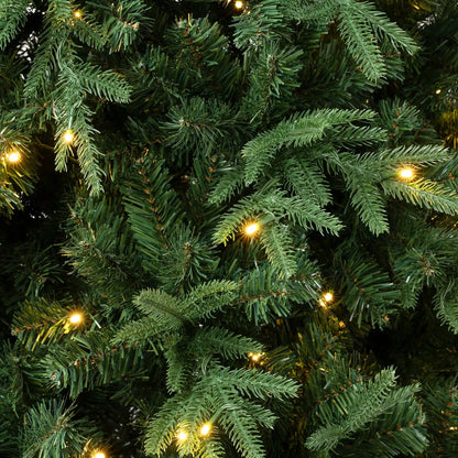 7.5 ft. Pre-Lit Duxbury Mix  Feel Real Tree with Warm White LED Lights, Plug-In