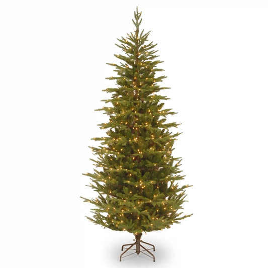 7.5 ft. Pre-Lit Fraser Grande Slim Tree with Clear Lights, Plug-In