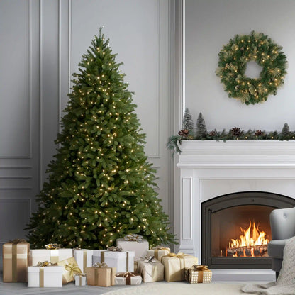 6.5 ft. Pre-Lit Jersey Fraser Fir Tree with Clear Lights, Plug-In