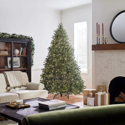 7.5 ft. Pre-Lit Jersey Fraser Fir Tree with Clear Lights, Plug-In