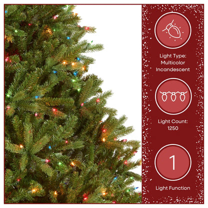 7.5 ft. Pre-Lit Jersey Fraser Fir Tree with Multicolor Lights