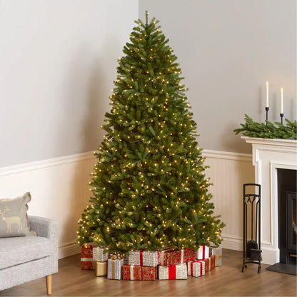 7.5 ft. Pre-Lit Jersey Fraser Fir Medium Tree with Clear Lights