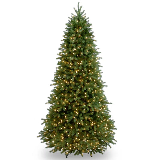 6.5 ft. Pre-Lit Jersey Fraser Fir Slim Tree with Clear Lights, Plug-In