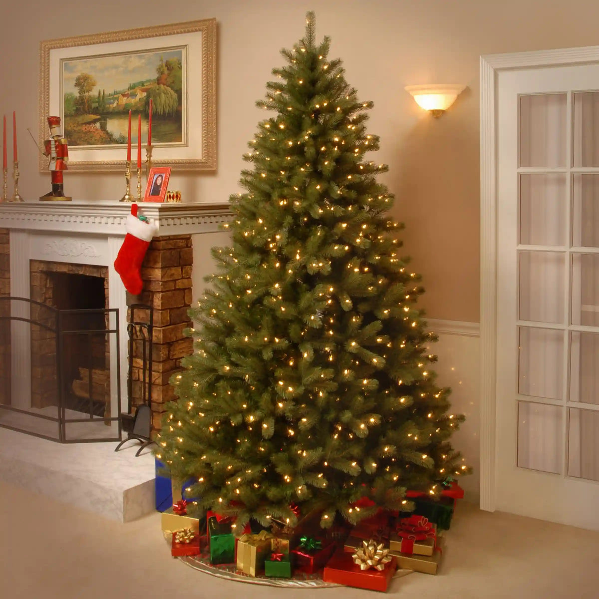 7.5 ft. Pre-Lit Lakewood Spruce Tree with Dual Color LED Lights