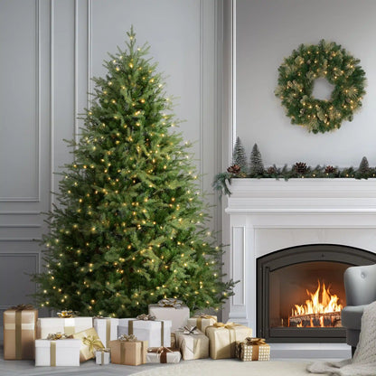 7.5 ft. Pre-Lit Nordic Spruce Medium Tree with Clear Lights
