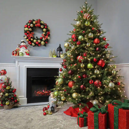 7.5ft. Pre-Lit Nordic Spruce Tree with Clear Lights, Plug-In