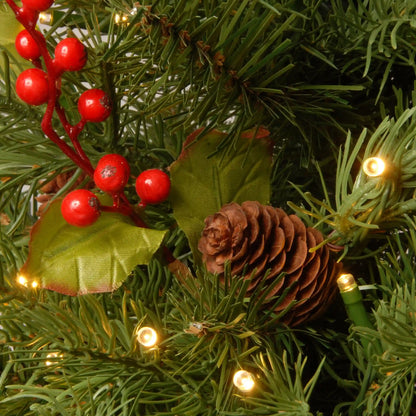 2 ft. Pre-Lit Nordic Spruce Tree with  LED Lights