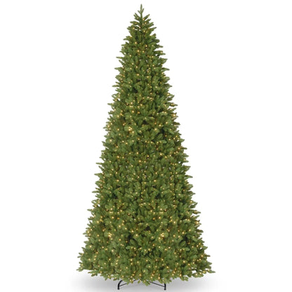 12 ft. Pre-Lit Ridgewood Spruce Slim Tree with Dual Color LED Lights