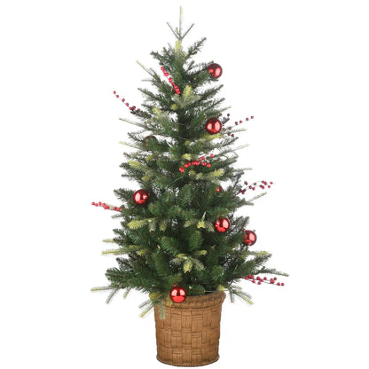 4 ft. Pre-Lit Scotch Creek Fir Tree with LED Lights, Plug-In