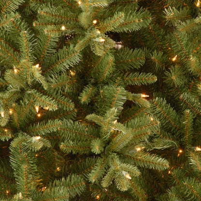 7.5 ft. Pre-Lit Tiffany Fir Slim Tree with Clear Lights, Plug-In