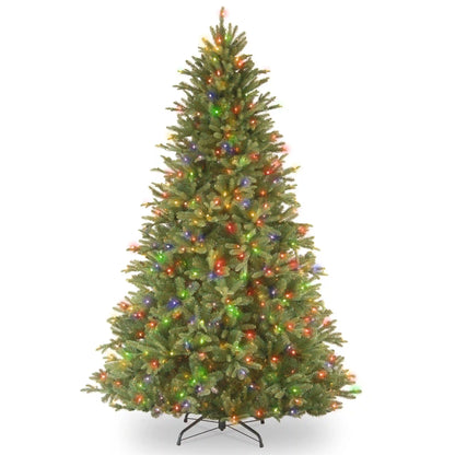 7.5 ft. Pre-Lit Tiffany Fir Tree with Dual Color LED Lights, Plug-In