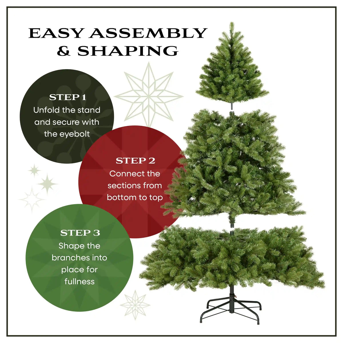 7.5 ft. Pre-Lit Winslow Fir with Warm White LED Lights