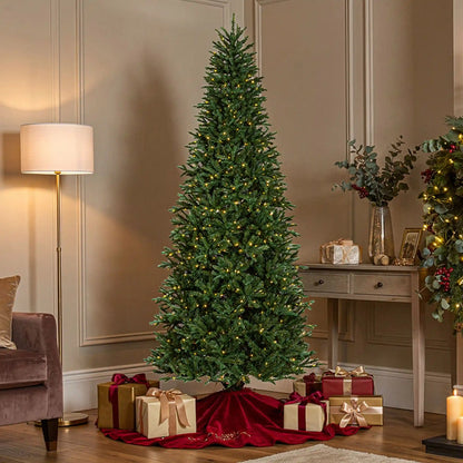 9 ft. Pre-Lit Winslow Fir Tree with Warm White LED Lights