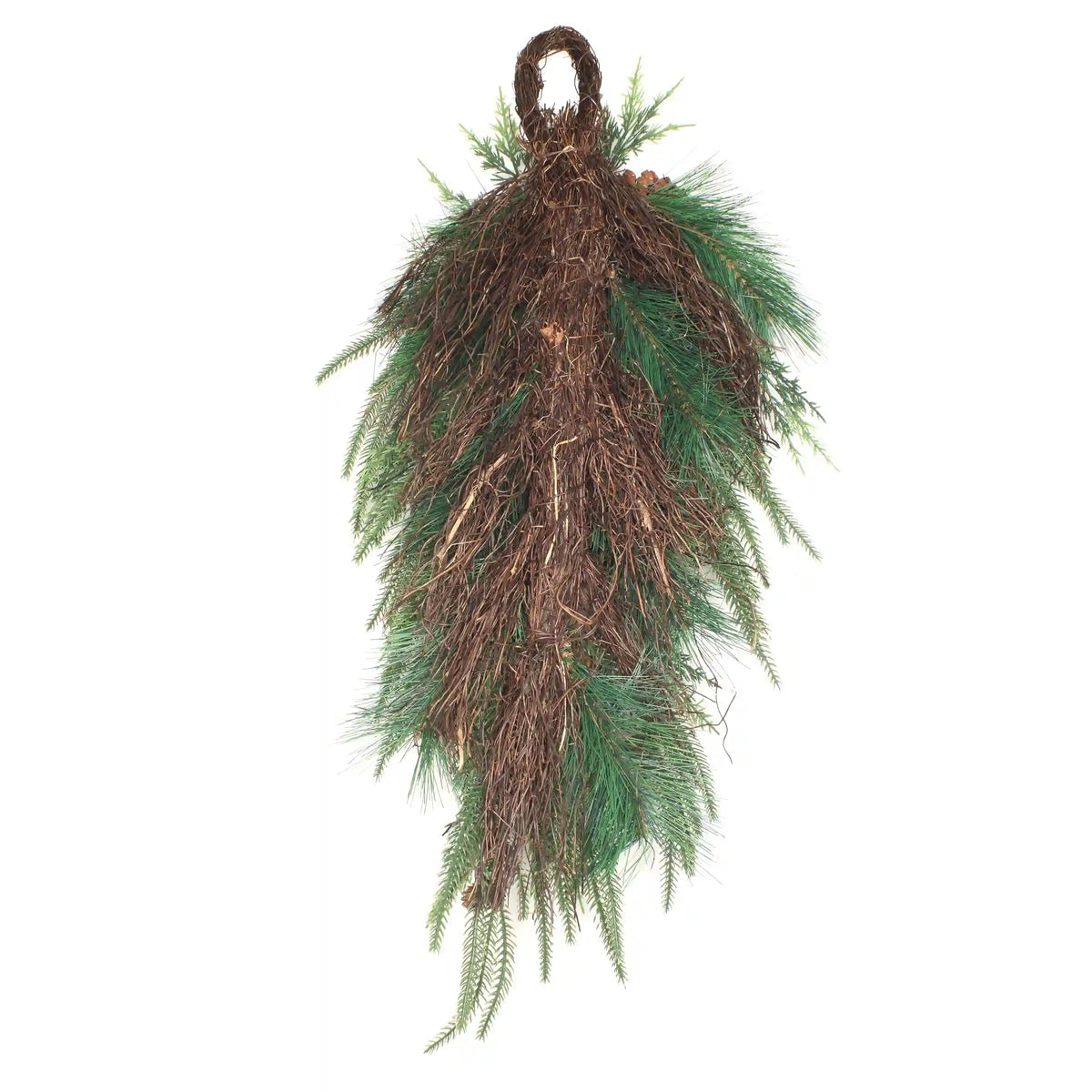 32 in. Mixed Pine Christmas Teardrop