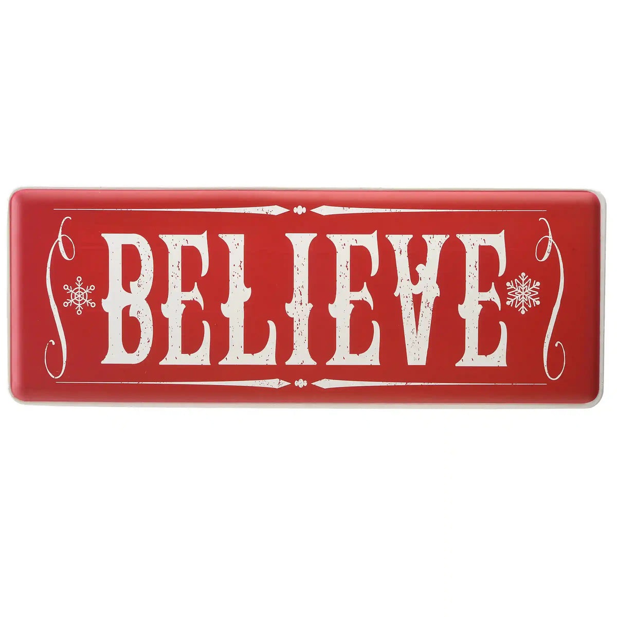 31 in. Believe Horizontal Holiday Wall Sign