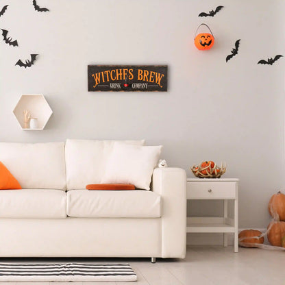 2 ft. Halloween Witches Brew Drink Company Hanging Wall Decoration