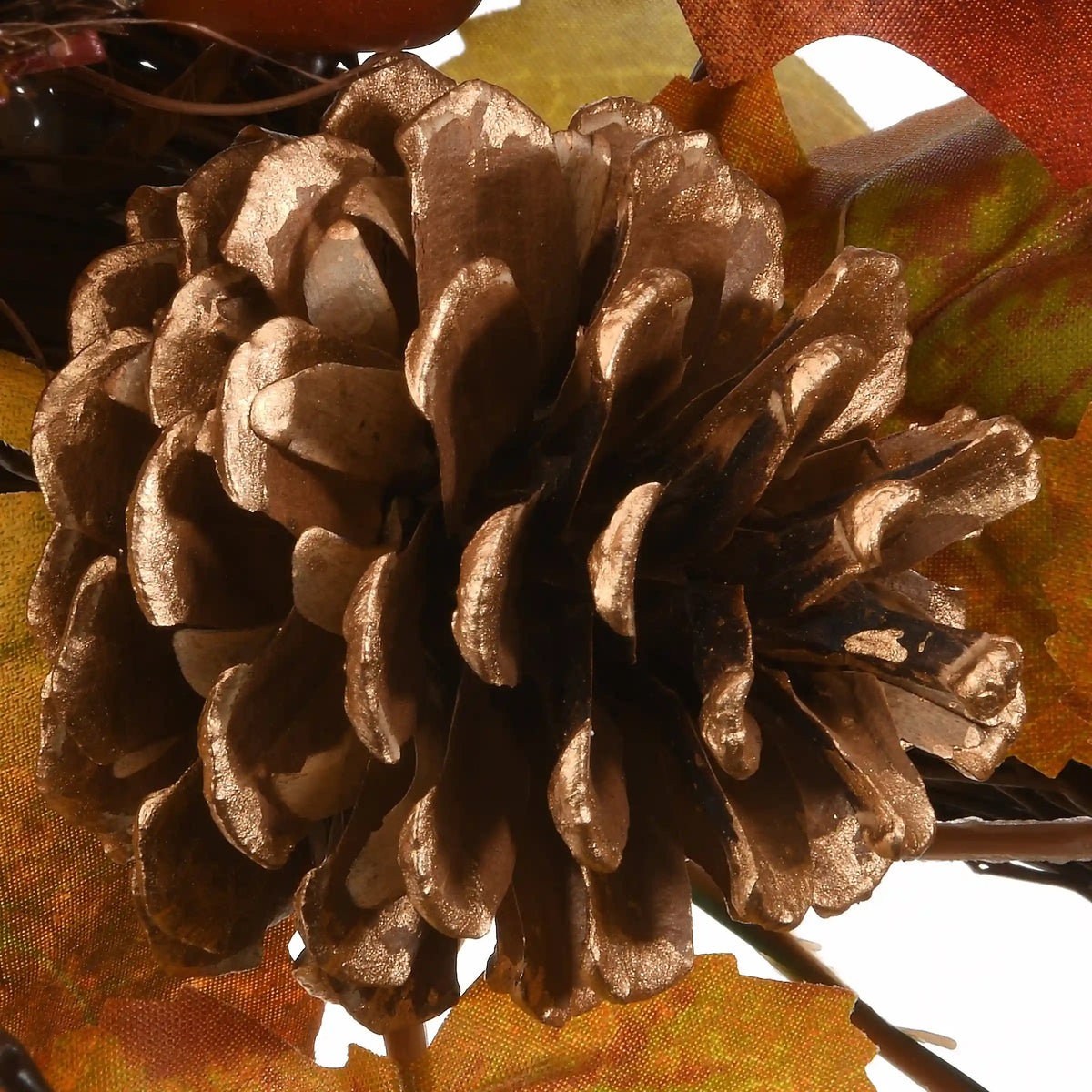30 in. 2-Piece Fall Door Corners with Maple Leaves, Pine Cones, Pomegranates, Berry Clusters