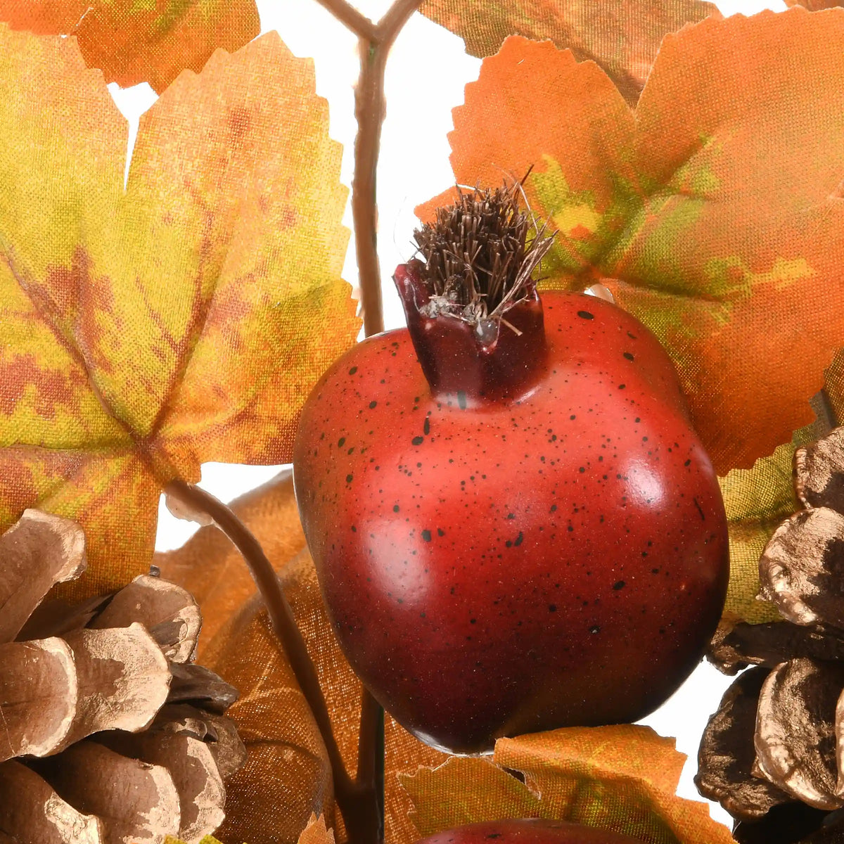 30 in. 2-Piece Fall Door Corners with Maple Leaves, Pine Cones, Pomegranates, Berry Clusters