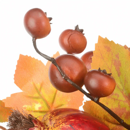 30 in. 2-Piece Fall Door Corners with Maple Leaves, Pine Cones, Pomegranates, Berry Clusters