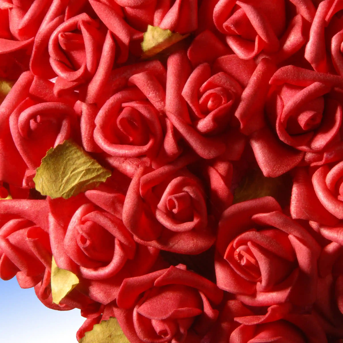 7 in. Floral Red Roses Heart