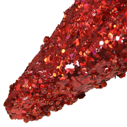 6 ft. Valentine's Banner Decorated with Red Glitter
