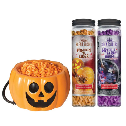 Scentiscles, Pumpkin Warmer/ Scentfetti Witch's Berry Brew & Pumpkin 'n Cider- 3 pack
