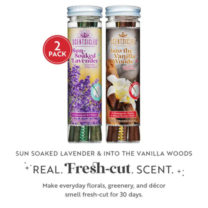 Scentsicles, 6pc Stick, 1 Sun-Soaked Lavender/1 Into the Vanilla Woods-  2 pack