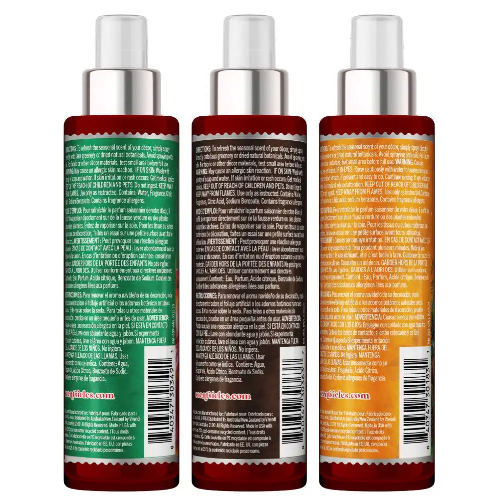 Scentsicles, Scent Mister, 1 Into the Vanilla Woods/1 Autumn 'n Apples/ 1 Spiced Pine Cones- 3 pack