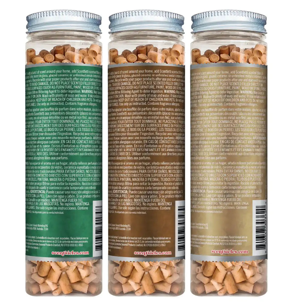 Scentsicles, Scentfetti, 1 Autumn 'n Apples/1 Two Dashes of Cinnamon /1 Vanilla & Spice, So Nice! 3 pack