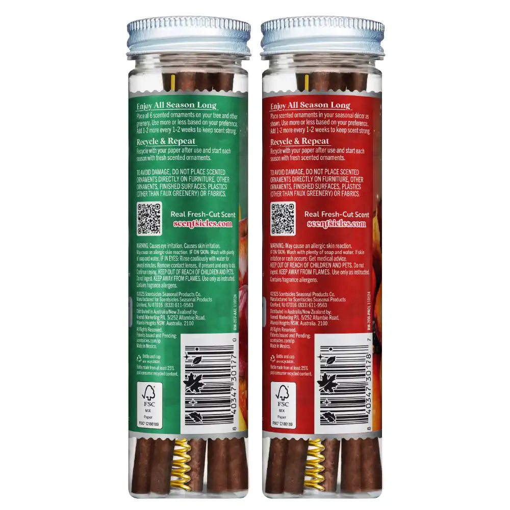 Scentsicles, 6pc Stick, Autumn 'n  Apples & Pumpkin 'n Cider- 2 Pack