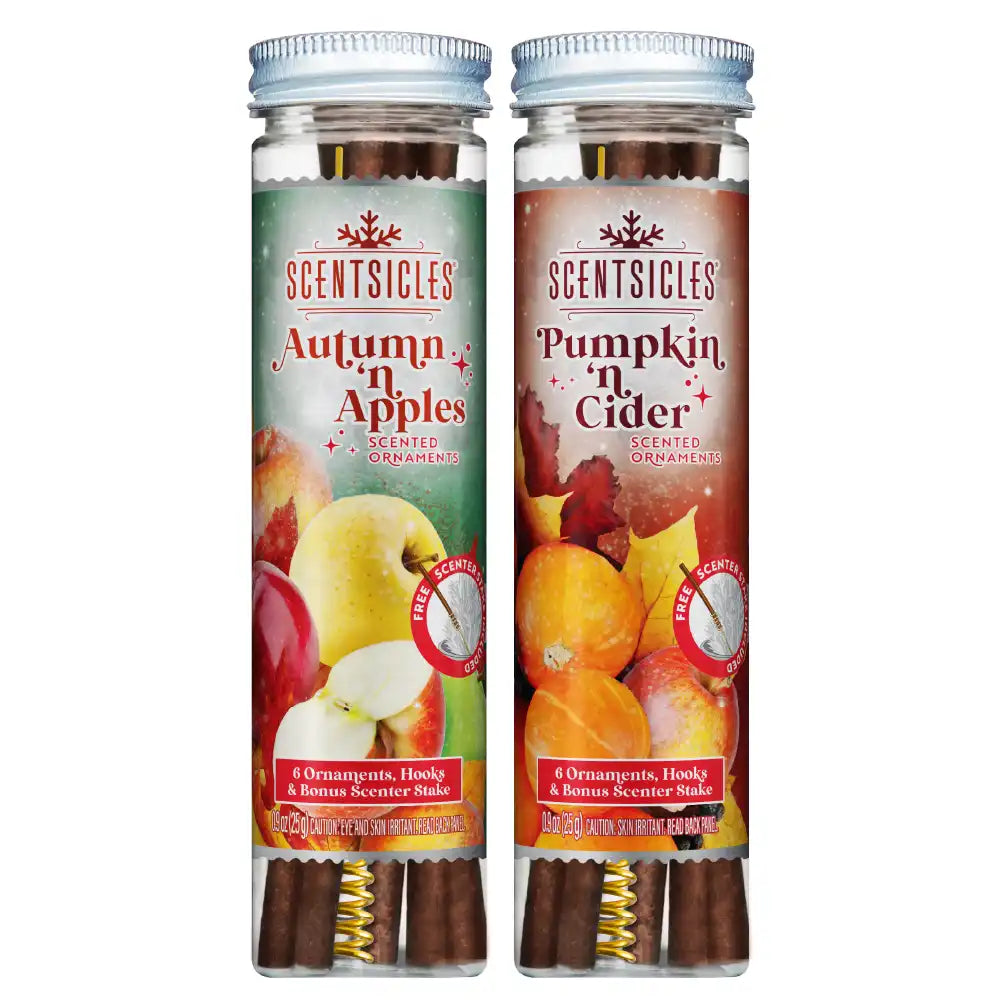 Scentsicles, 6pc Stick, Autumn 'n  Apples & Pumpkin 'n Cider- 2 Pack