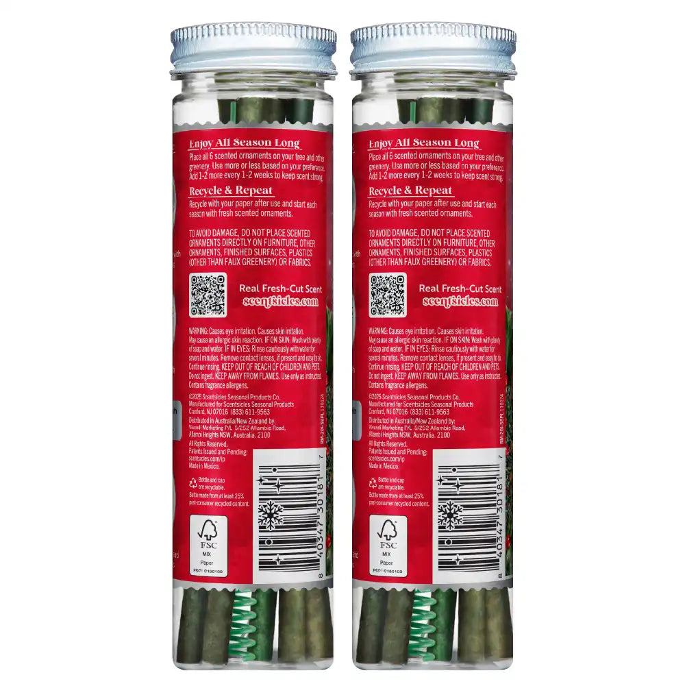 Scentsicles, 6pc Stick, Snowberry Pine - 2 Pack