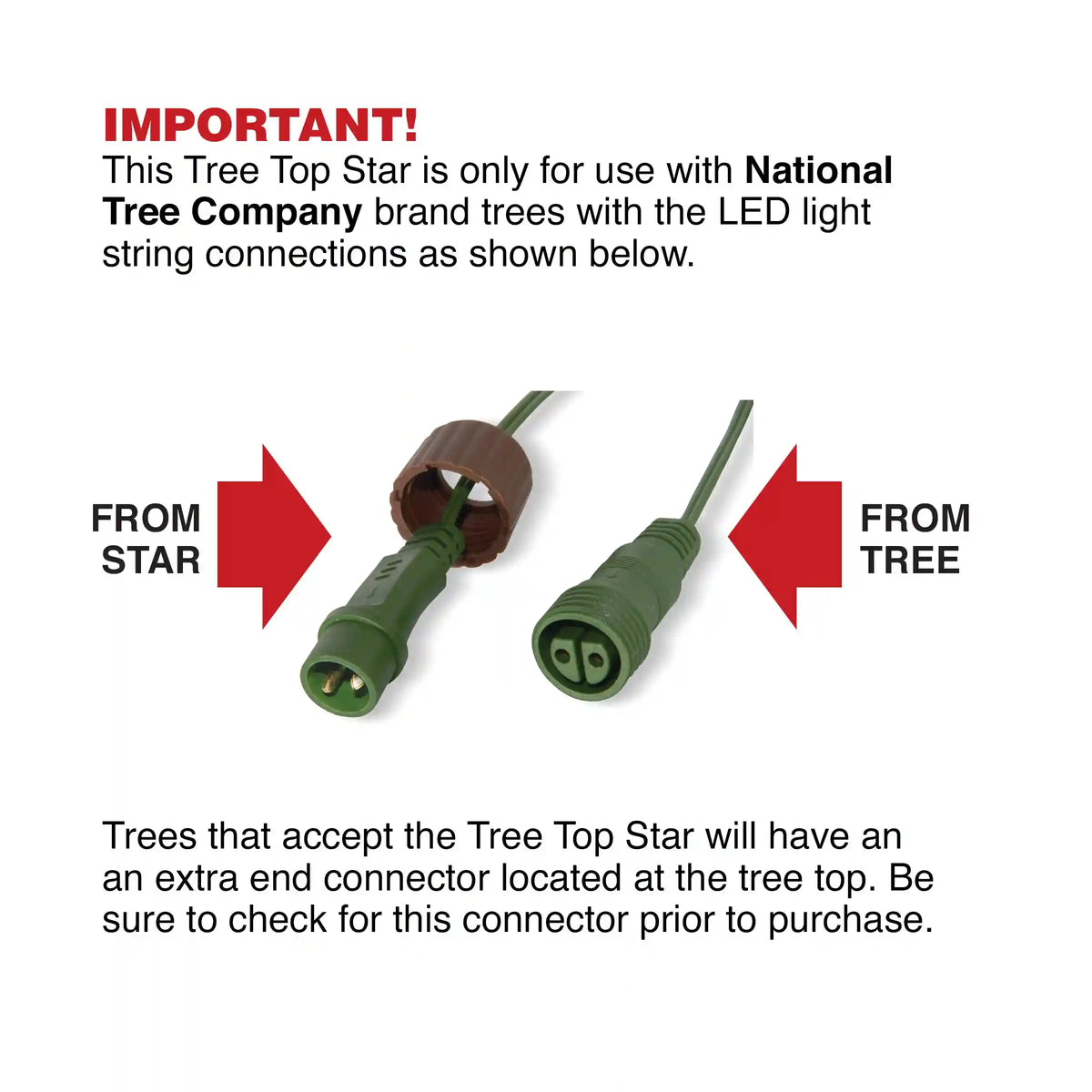 11 in. Tree Top Star with Warm White LED Lights