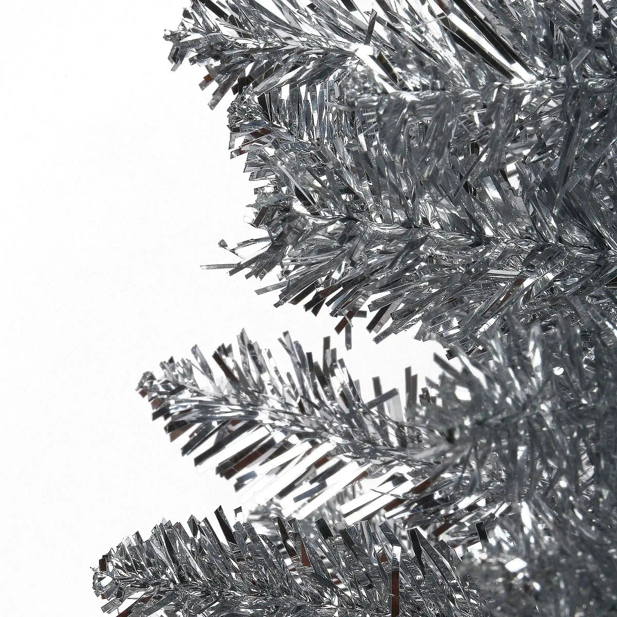 6 ft. Tinsel Collection Silver Tree