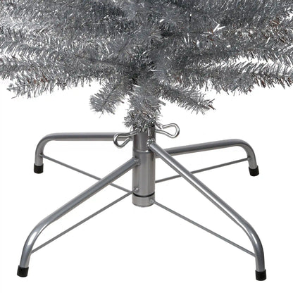 6 ft. Tinsel Collection Silver Tree
