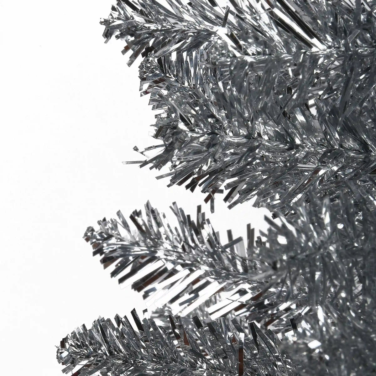 7 ft. Tinsel Collection Silver Tree