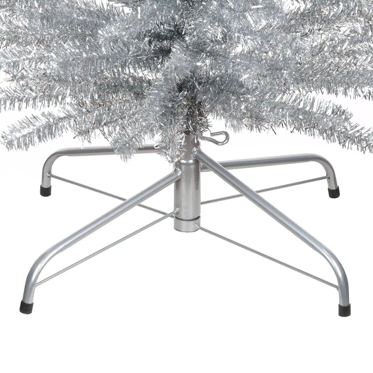 7 ft. Tinsel Collection Silver Tree