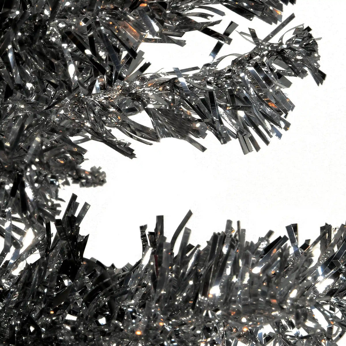 6 ft. Tinsel Collection Black Tree