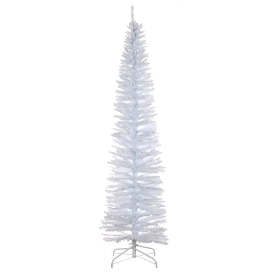 7 ft. Tinsel Collection White Iridescent Tree