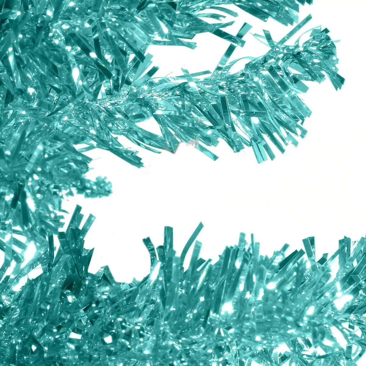 6 ft. Tinsel Collection Turquoise Tree