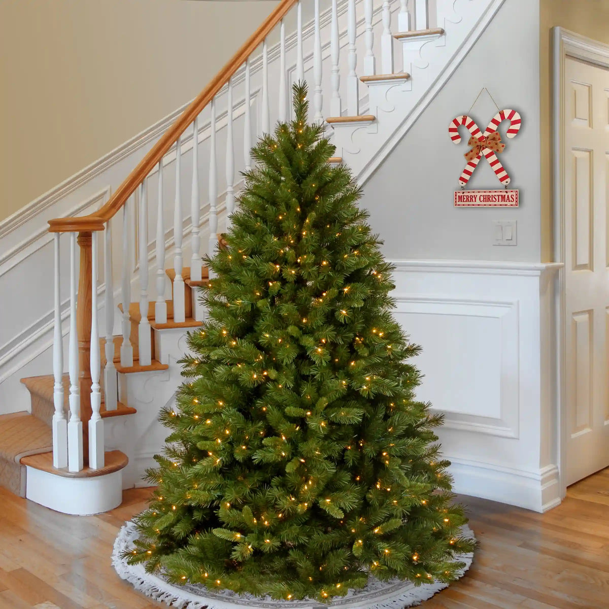 6 ft. Pre-Lit Winchester Pine Tree with Clear Lights, Plug-In