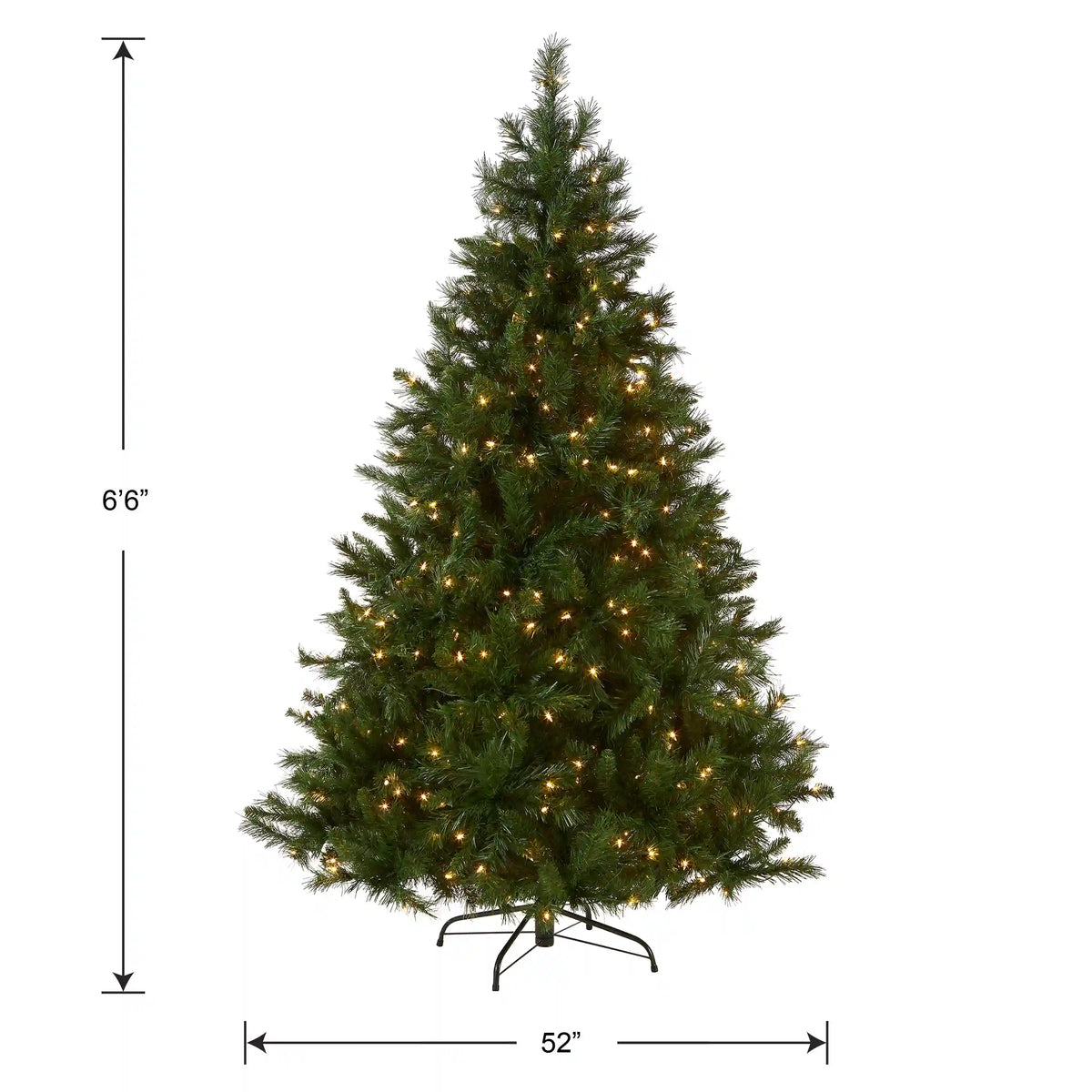 6.5 ft. Pre-Lit Winchester Pine Tree with Clear Lights, Plug-In