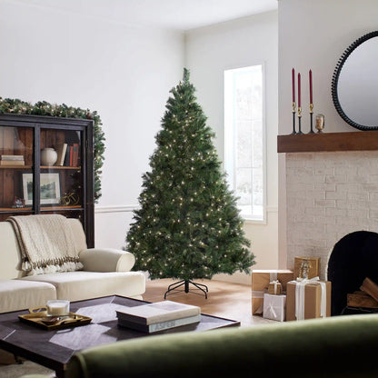 7.5 ft. Pre-Lit Winchester Pine Tree with Clear Lights, Plug-In