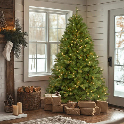 7.5 ft. Pre-Lit Winchester Pine Tree with Clear Lights, Plug-In