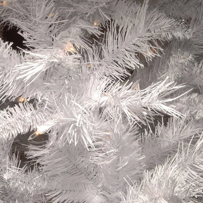 4.5 ft. Pre-Lit Winchester White Pine Tree with Clear Lights, Plug-In