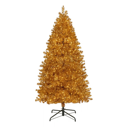 7.5 ft. Pre-Lit Christmas True Gold Metallic Tree with LED Infinity Lights