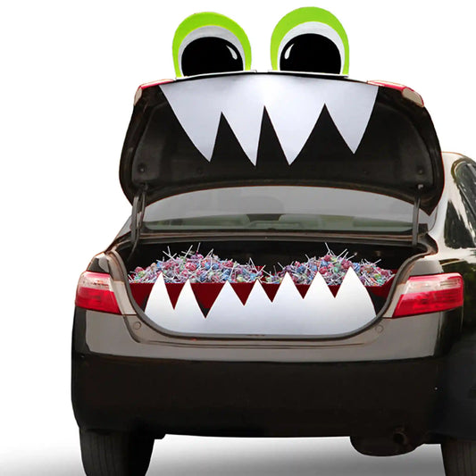4-Piece Bright Eyes Halloween TRICKY TRUNKS Car Decoration Kit